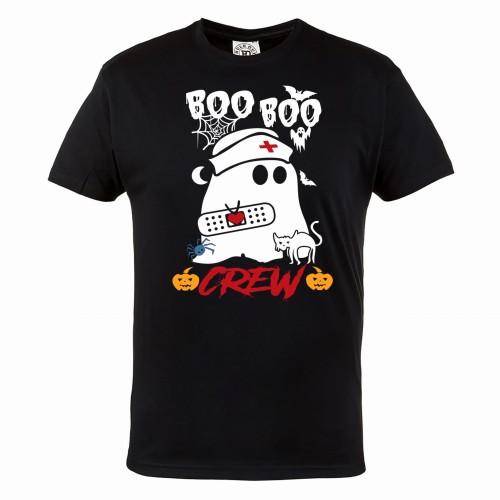 ŚMIESZNA KOSZULKA NA HALLOWEEN BOO BOO CREW HAL68 