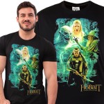 MĘSKA KOSZULKA DLA FANA KULTOWA SERIA FILM HOBBIT POSTACIE