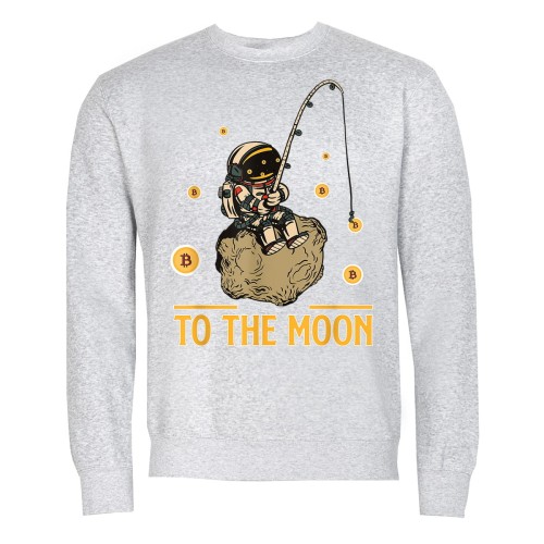 MĘSKA BLUZA BITCOIN KRYPTOWALUTY CRYPTO TO THE MOON 