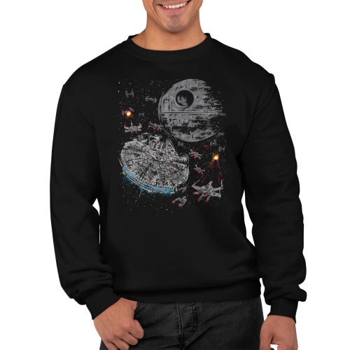 MĘSKA BLUZA STAR WARS GWIEZDNE WOJNY GWIAZDA ŚMIERCI X-WING 