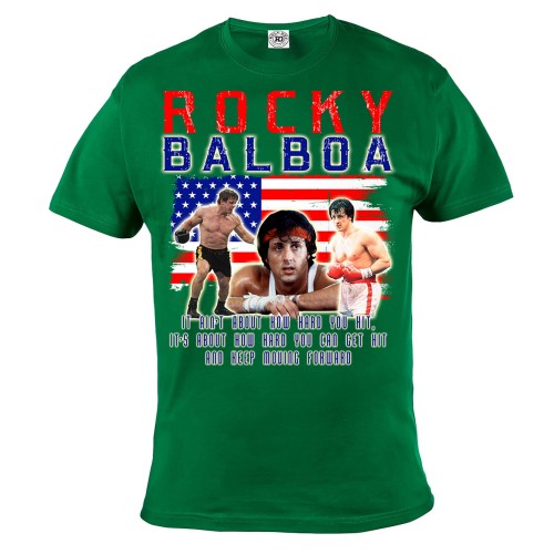 KOSZULKA ROCKY BALBOA IT AIN'T ABOUT HOW HARD YOU HIT 5