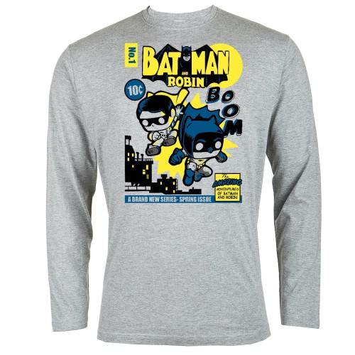 MARVEL KOSZULKA MĘSKA Z DŁUGIM RĘKAWEM BATMAN I ROBIN 