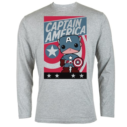 MARVEL KOSZULKA MĘSKA Z DŁUGIM RĘKAWEM CAPITAN AMERICA 1