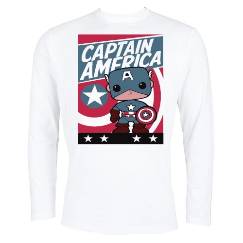 MARVEL KOSZULKA MĘSKA Z DŁUGIM RĘKAWEM CAPITAN AMERICA 2