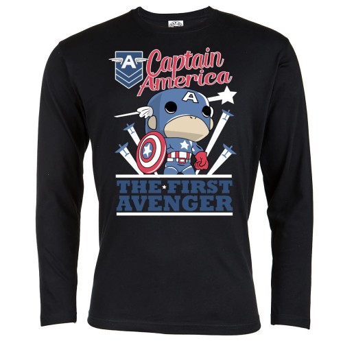 MARVEL KOSZULKA MĘSKA Z DŁUGIM RĘKAWEM CAPITAN AMERICA THE FIRST AVENGER