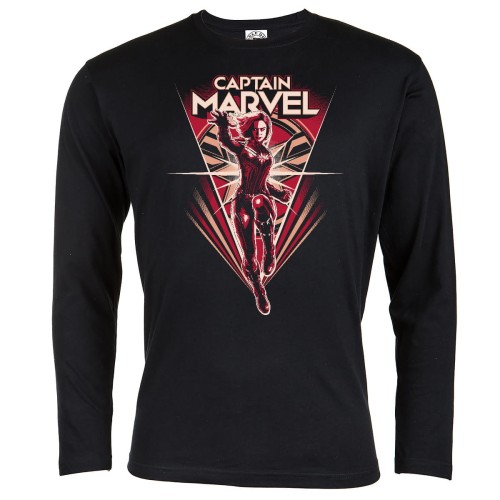 MARVEL KOSZULKA MĘSKA Z DŁUGIM RĘKAWEM CAPITAN MARVEL II 