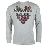 MARVEL KOSZULKA MĘSKA Z DŁUGIM RĘKAWEM I AM MARVELOHOLIC