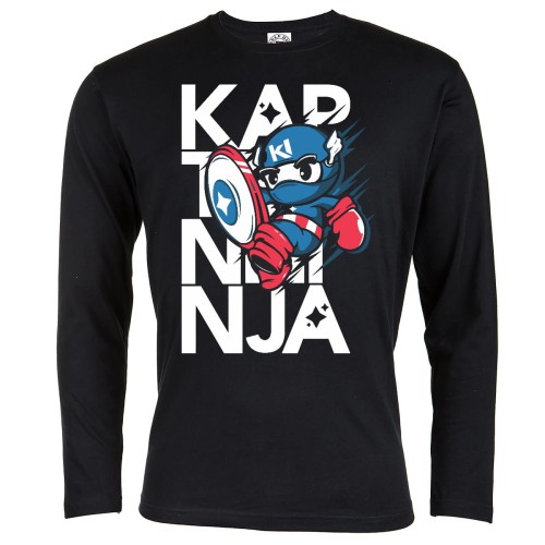 KOSZULKA MĘSKA Z DŁUGIM RĘKAWEM MARVEL AMERICAN NINJA 
