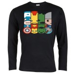 KOSZULKA MĘSKA Z DŁUGIM RĘKAWEM MARVEL ALL NINJA