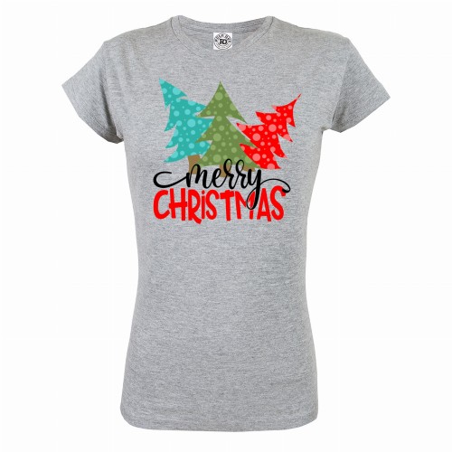 KOSZULKA ŚWIĄTECZNA DAMSKA SANTA MERRY CHRISTMAS TREE 2 1