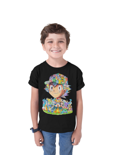 DZIECIĘCA KOSZULKA NA PREZENT POKEMONY ASH DLA FANA ANIME 3