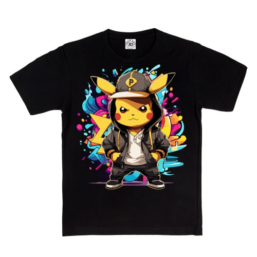 DZIECIĘCA KOSZULKA NA PREZENT POKEMONY PIKACHU W DRESIE DLA FANA ANIME 2