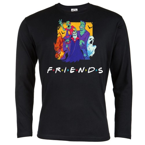 KOSZULKA Z DŁUGIM RĘKAWEM NA HALLOWEEN HORROR FILMOWA FRIENDS HAL16 