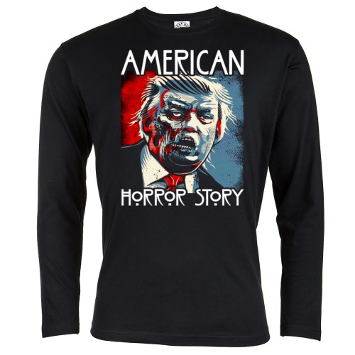 KOSZULKA Z DŁUGIM RĘKAWEM NA HALLOWEEN HORROR FILMOWA TRUMP HAL25