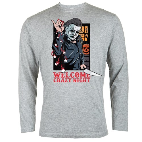 KOSZULKA Z DŁUGIM RĘKAWEM NA HALLOWEEN HORROR FILMOWA FRIENDS HAL40