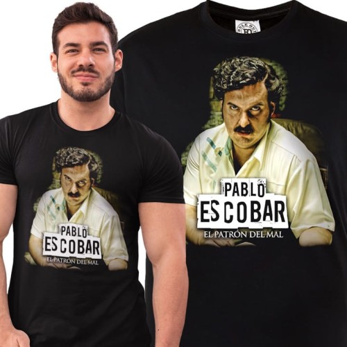MĘSKA KOSZULKA Z NADRUKIEM PABLO ESCOBAR EL PATRON DEL MAL FILM SERIAL 1