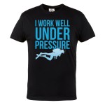 KOSZULKA MĘSKA DLA NURKA NURKOWANIE I WORK WELL UNDER PRESSURE