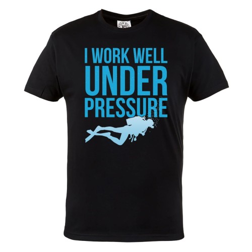 KOSZULKA MĘSKA DLA NURKA NURKOWANIE I WORK WELL UNDER PRESSURE