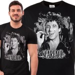 MĘSKA KOSZULKA Z NADRUKIEM SCARFACE CZŁOWIEK Z BLIZNĄ TONY MONTANA