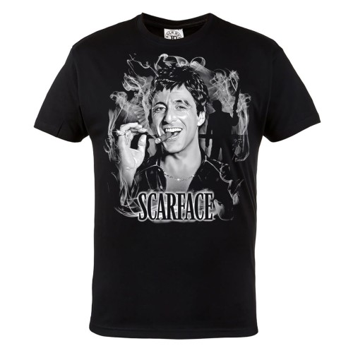 MĘSKA KOSZULKA Z NADRUKIEM SCARFACE CZŁOWIEK Z BLIZNĄ TONY MONTANA 2