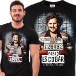 MĘSKA KOSZULKA Z NADRUKIEM ARESZTOWANY PABLO ESCOBAR EL PATRÓN DEL MAL