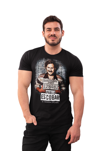 MĘSKA KOSZULKA Z NADRUKIEM ARESZTOWANY PABLO ESCOBAR EL PATRÓN DEL MAL 3