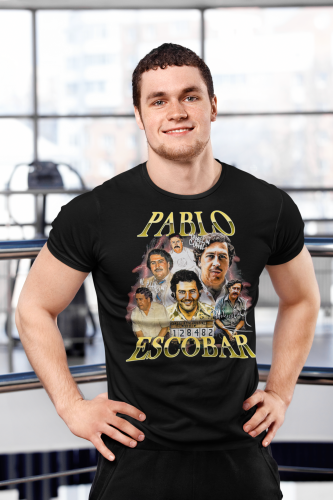 MĘSKA KOSZULKA Z NADRUKIEM SERIALOWYM NARCOS PABLO ESCOBAR 7