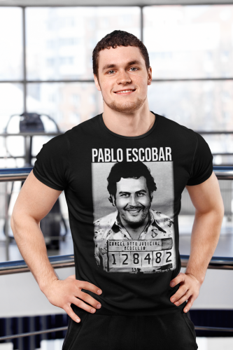 MĘSKA KOSZULKA Z NADRUKIEM PABLO ESCOBAR ARESZTOWANY BARON NARKOTYKOWY 6