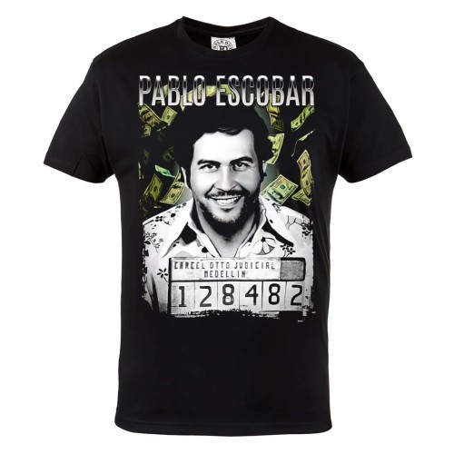 MĘSKA KOSZULKA Z NADRUKIEM ARESZTOWANY PABLO ESCOBAR KARTEL NARKOTYKOWY 2