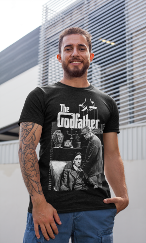 MĘSKA KOSZULKA Z NADRUKIEM FILMOWYM OJCIEC CHRZESTNY THE GODFATHER 6