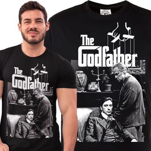 MĘSKA KOSZULKA Z NADRUKIEM FILMOWYM OJCIEC CHRZESTNY THE GODFATHER 1