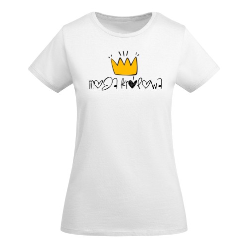 KOSZULKA DAMSKA PREZENT NA DZIEŃ KOBIET MOJA KRÓLOWA TORBA GRATIS 2