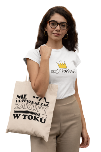 KOSZULKA DAMSKA PREZENT NA DZIEŃ KOBIET MOJA KRÓLOWA TORBA GRATIS 3