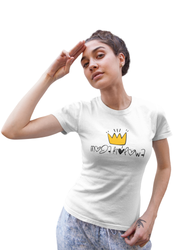 KOSZULKA DAMSKA PREZENT NA DZIEŃ KOBIET MOJA KRÓLOWA TORBA GRATIS 5