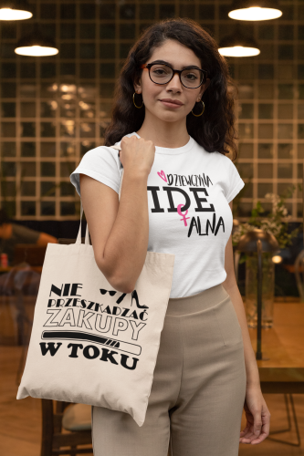 KOSZULKA DAMSKA PREZENT NA DZIEŃ KOBIET DZIEWCZYNA IDEALNA TORBA GRATIS 8