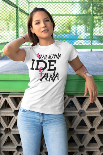 KOSZULKA DAMSKA PREZENT NA DZIEŃ KOBIET DZIEWCZYNA IDEALNA TORBA GRATIS 9