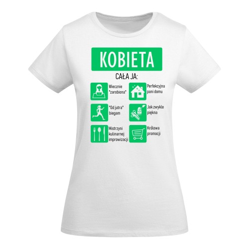 KOSZULKA DAMSKA PREZENT NA DZIEŃ KOBIET CAŁA JA TORBA GRATIS 2