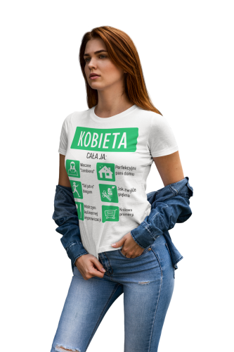 KOSZULKA DAMSKA PREZENT NA DZIEŃ KOBIET CAŁA JA TORBA GRATIS 6