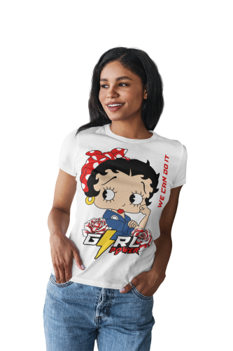KOSZULKA DAMSKA PREZENT NA DZIEŃ KOBIET GIRL POWER PIN UP GIRL TORBA GRATIS 4