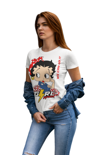 KOSZULKA DAMSKA PREZENT NA DZIEŃ KOBIET GIRL POWER PIN UP GIRL TORBA GRATIS 6