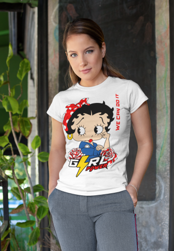 KOSZULKA DAMSKA PREZENT NA DZIEŃ KOBIET GIRL POWER PIN UP GIRL TORBA GRATIS 7