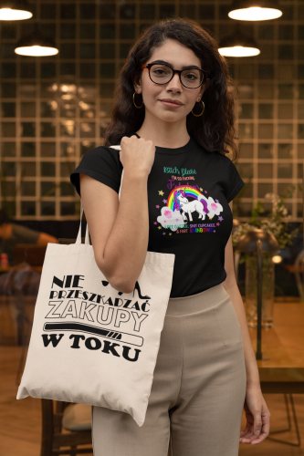 KOSZULKA DAMSKA PREZENT NA DZIEŃ KOBIET JEDNOROŻEC UNICORN I'M SO FABULOUS TORBA GRATIS 8