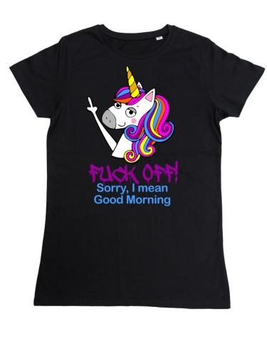 KOSZULKA DAMSKA PREZENT NA DZIEŃ KOBIET JEDNOROŻEC UNICORN FUCK OFF TORBA GRATIS 2