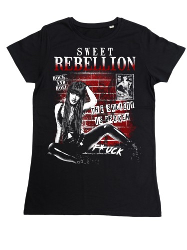 KOSZULKA DAMSKA PREZENT NA DZIEŃ KOBIET DLA ZBUNTOWANEJ KOBIETY SWEET REBELLION TORBA GRATIS 2