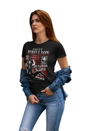 KOSZULKA DAMSKA PREZENT NA DZIEŃ KOBIET DLA ZBUNTOWANEJ KOBIETY SWEET REBELLION TORBA GRATIS 6