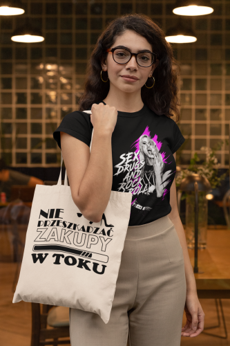 KOSZULKA DAMSKA PREZENT NA DZIEŃ KOBIET SEX DRUGS AND ROCK'N'ROLL TORBA GRATIS 8