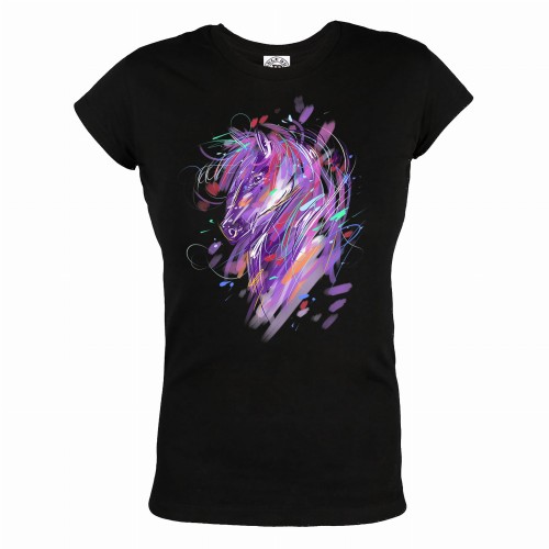 KOSZULKA DAMSKA DLA MIŁOŚNICZKI KONI MALOWANY KOŃ 1