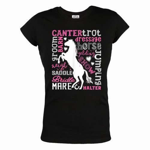 KOSZULKA DAMSKA DLA MIŁOŚNICZKI KONI KOŃ STOJĄCY DĘBA 1