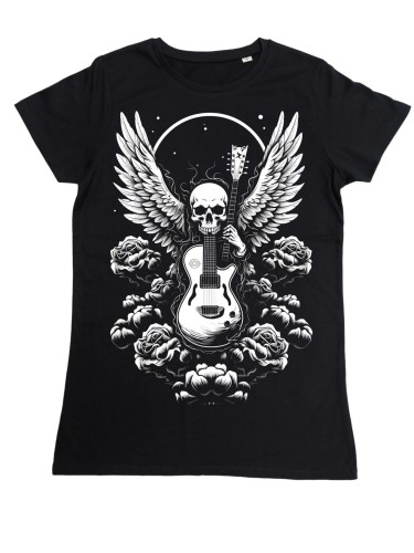 KOSZULKA DAMSKA MUZYCZNA ROCKOWA CZACHA GITARA ROCK'N'ROLL 2
