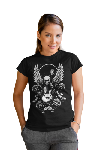KOSZULKA DAMSKA MUZYCZNA ROCKOWA CZACHA GITARA ROCK'N'ROLL 3